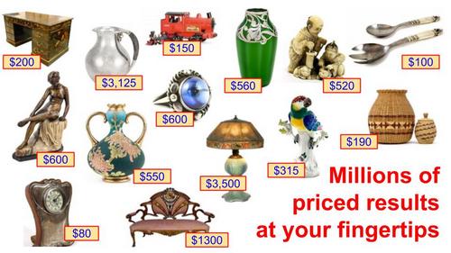 Values and prices guides for antiques