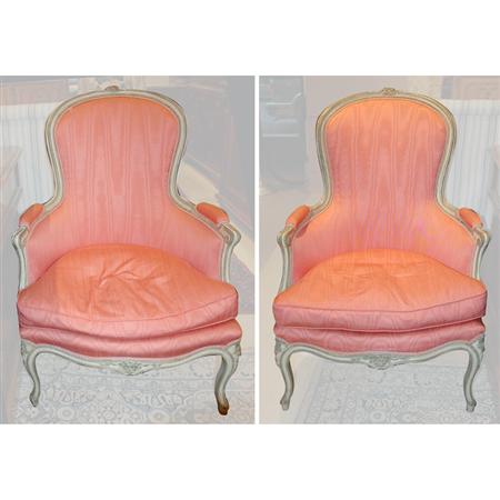 Pair of Louis XV Style Painted 6856c