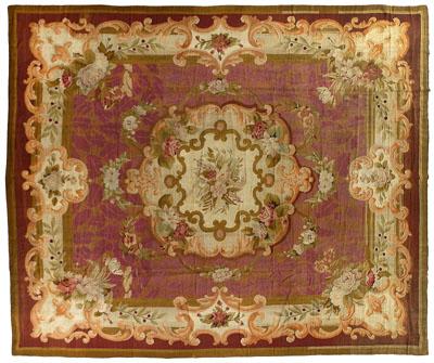 Hand woven Aubusson tapestry central 94723