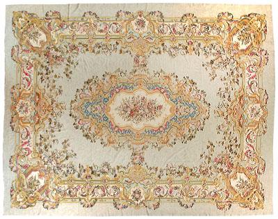 Large Aubusson hand woven style 94807