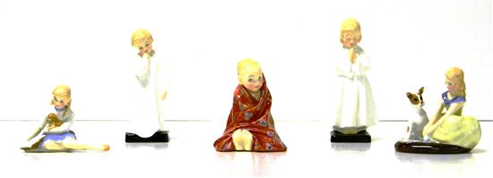 Five Royal Doulton figurines including  10c4d1