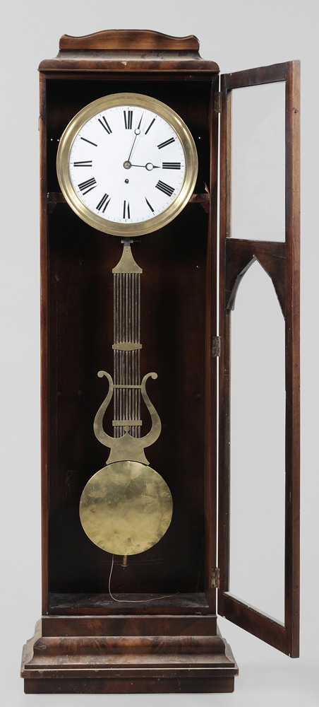 Art Deco Mahogany Tall Case Clock 11920c
