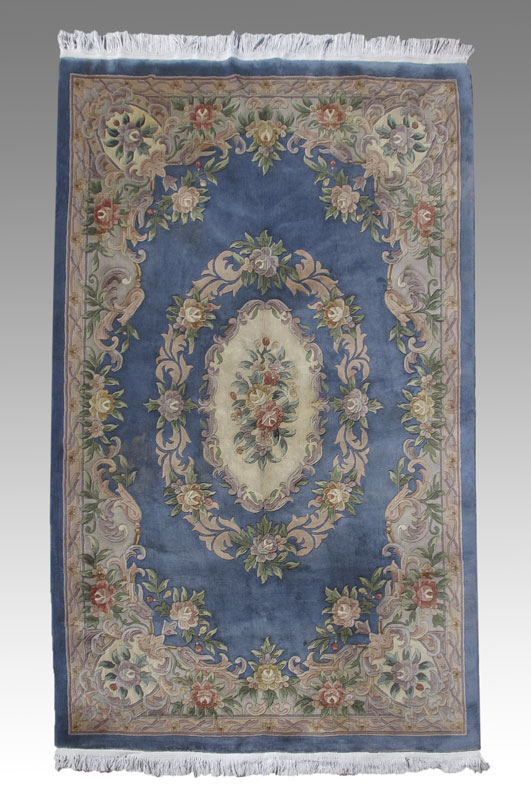 MODERN CHINESE AUBUSSON HAND KNOTTED 1489d4