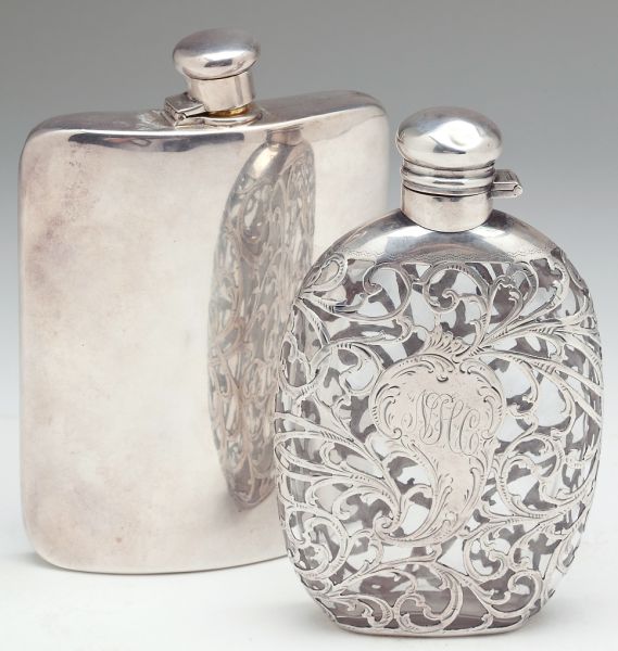 Two Silver Flasks One by Tiffanythe 15c743