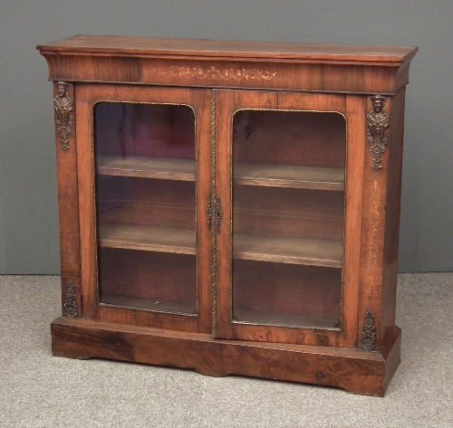 A Victorian walnut marquetry and 15d577