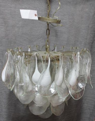 Midcentury Camer Glass Chandelier With 15e0ed