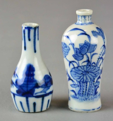  2 TWO MINIATURE JAPANESE CHINESE 171c3d