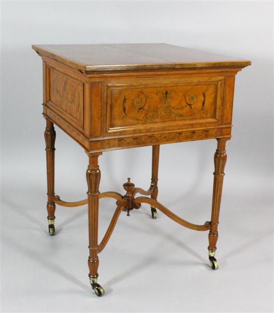 An Edwardian inlaid satinwood and 172dc1