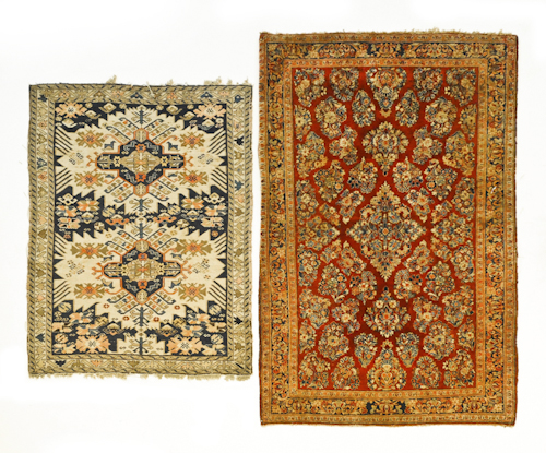 Sarouk carpet ca 1920 6 4 x 4 1  1765b6