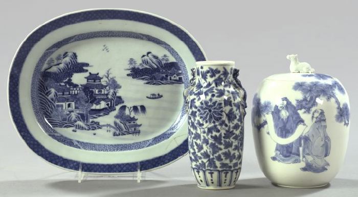 Three Piece Group of Chinese Blue 2f1c9