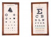  2 Framed Eye charts c o   27a648