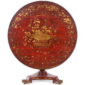 A Regency Style Lacquered and Japanned 2a909f