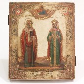RUSSIAN ICON OF TWO SAINTS   2af0ec