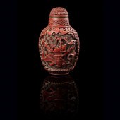 CARVED CINNABAR LACQUER   2cab89