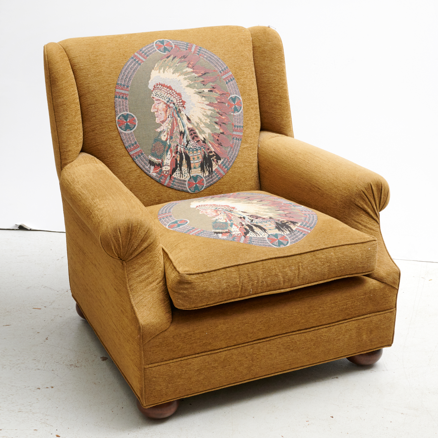 NATIVE AMERICAN CHIEF UPHOLSTERED 2ce63c