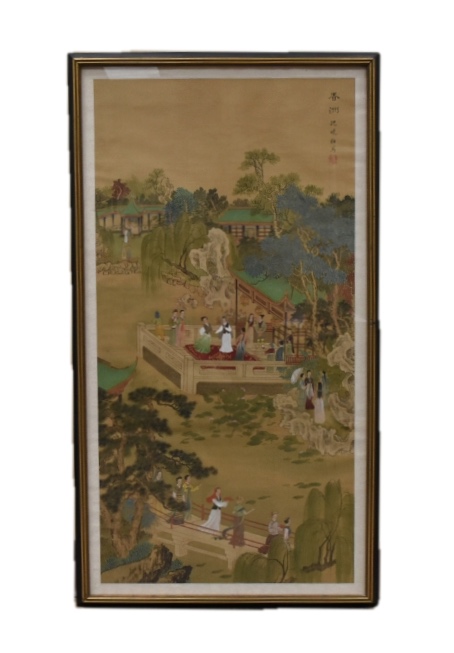 CHINESE PAINTING ON SILK SHEN 2cebef