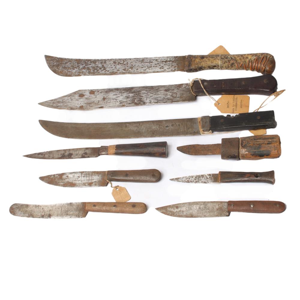 AFRICAN WEAPONRY 9 HANDMADE KNIVES  2d8363
