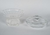 TWO LALIQUE FRANCE GLASS   300f42
