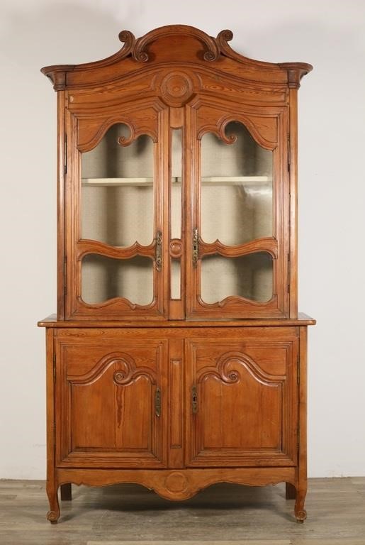 FRENCH PROVINCIAL CHINA CABINETFrench 2feb1f