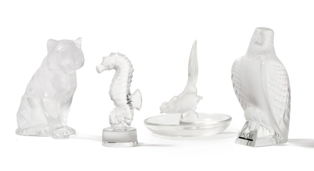 COLLECTION OF LALIQUE GLASS ANIMAL 3040ce