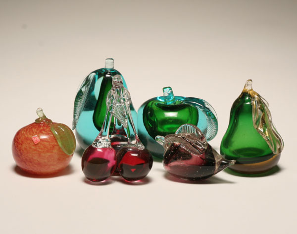 Six pieces of Murano sommerso art 4e263