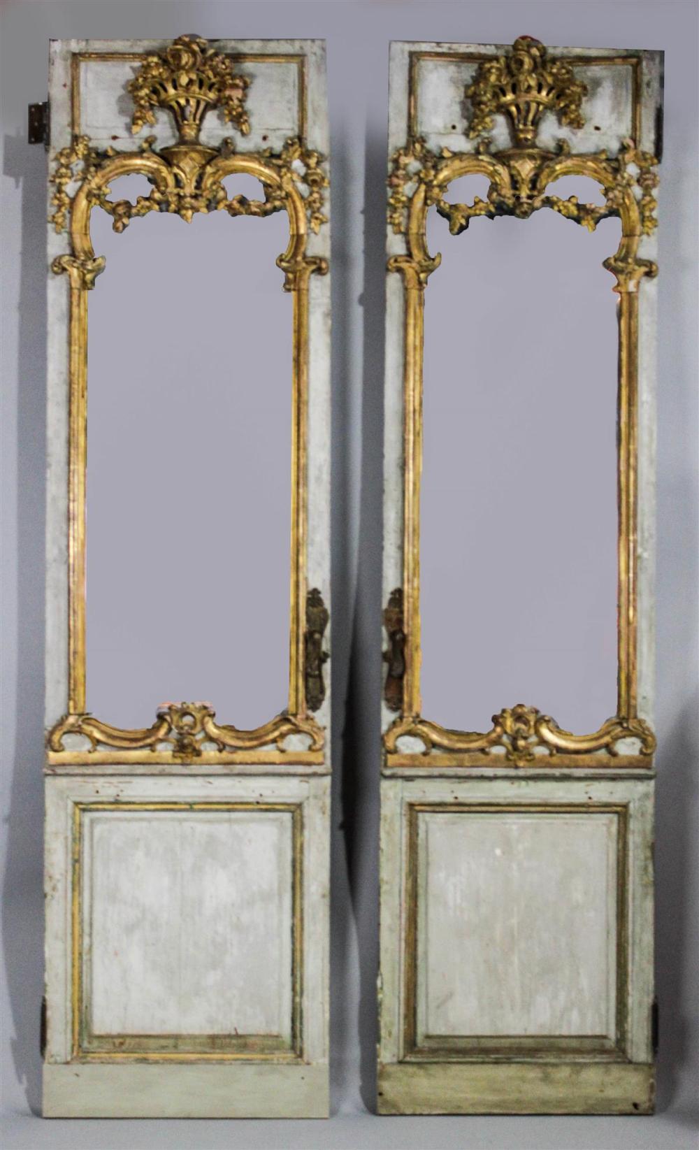 PAIR OF LOUIS XV LARGE PAINTED 313d92