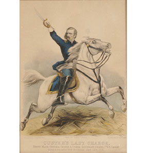 Currier Ives print: "Custer's Last