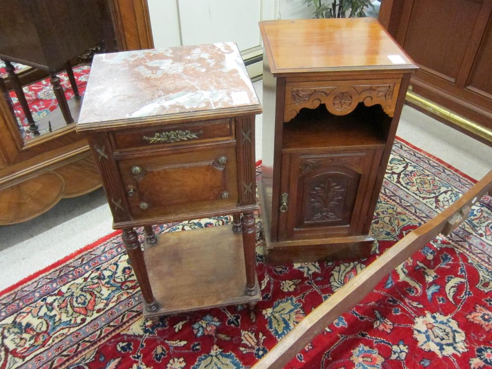 TWO MAHOGANY NIGHTSTANDS FRENCH 3161c3