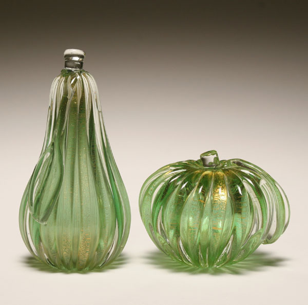 Barovier art glass apple and pear  4f883