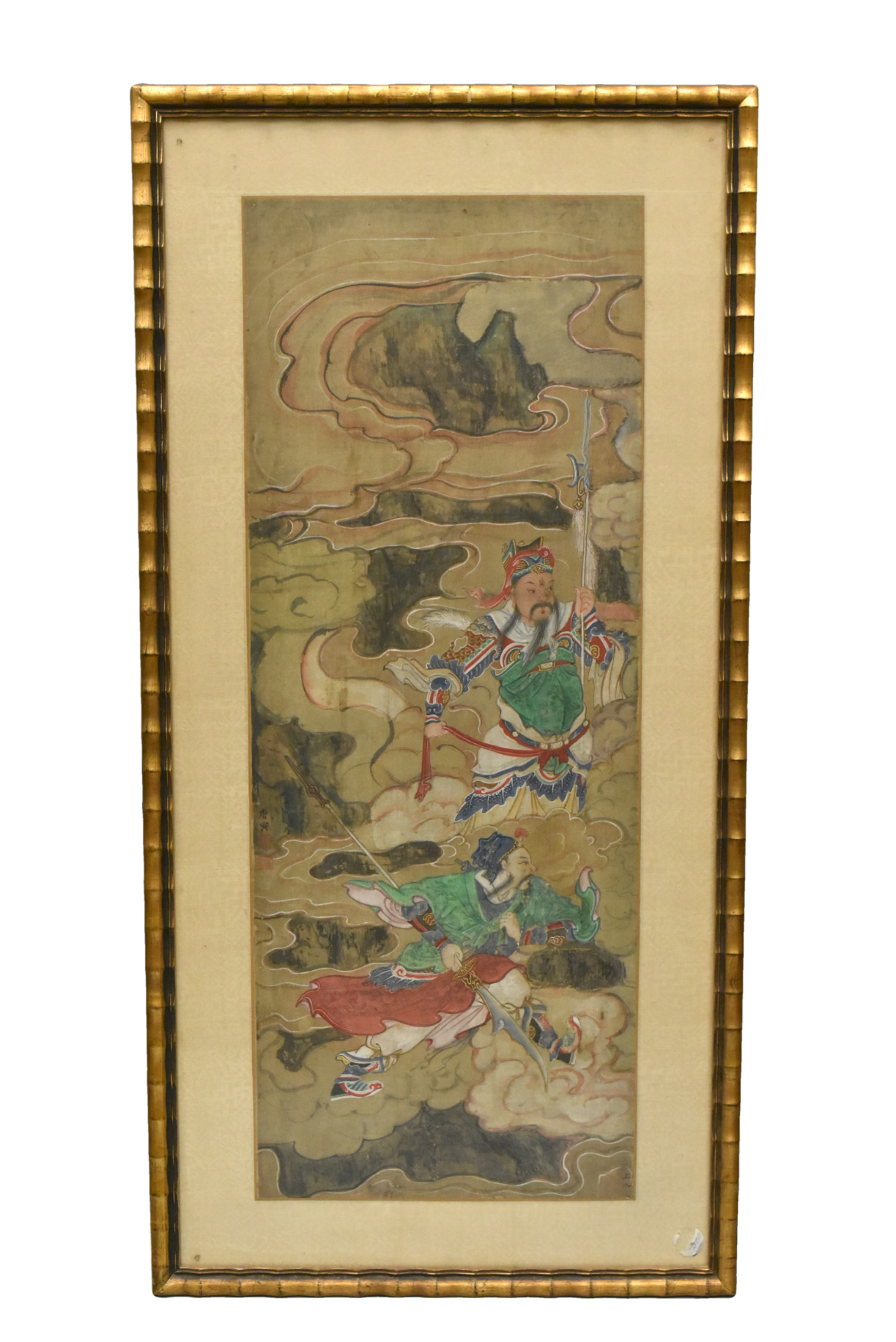 CHINESE PAINTING ON SILK OF DEITIES QING 339e9e