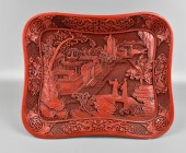CHINESE LACQUERED TRAY W    33a18c