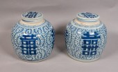 PAIR OF CHINESE BLUE AND   340b66