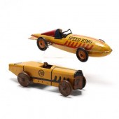 TWO MARX RACE CARS 1930s    34891b