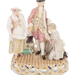 A Meissen Porcelain Figural Group 34deeb