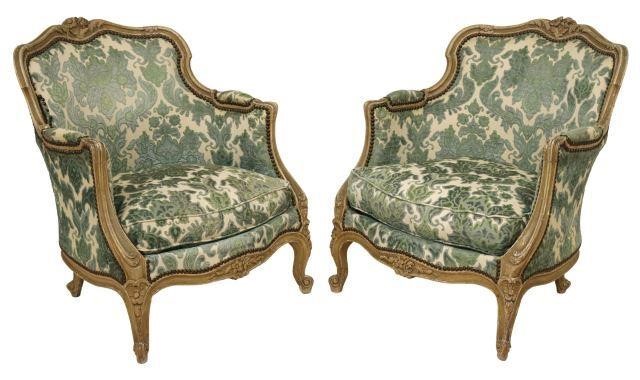  2 FRENCH LOUIS XV STYLE PAINTED 3583f7