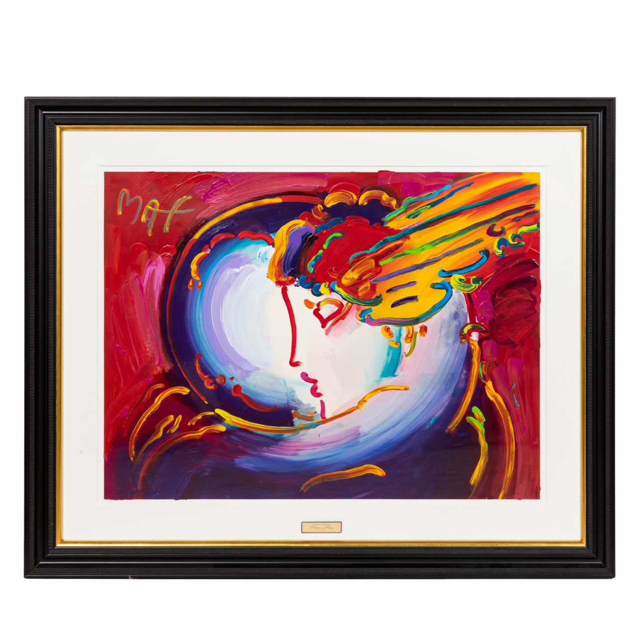 PETER MAX I LOVE THE WORLD EMBELLISHED 35ae06