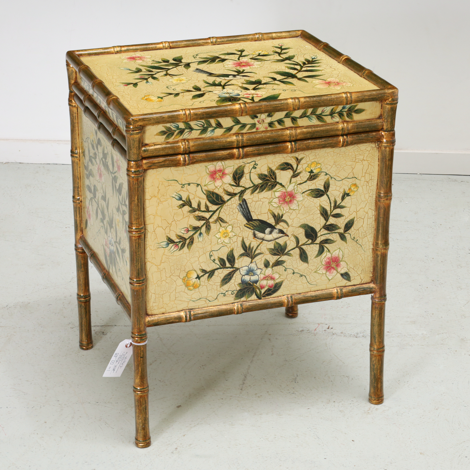 CHINOISERIE FAUX BAMBOO STORAGE 36176a