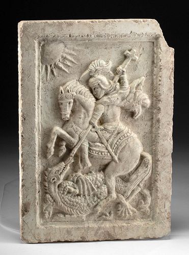 19TH C RUSSIAN STONE RELIEF  370cac