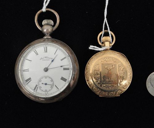 TWO WALTHAM POCKET WATCHEScomprising 382bc4