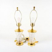 PAIR OF WATERFORD CRYSTAL   3942e2