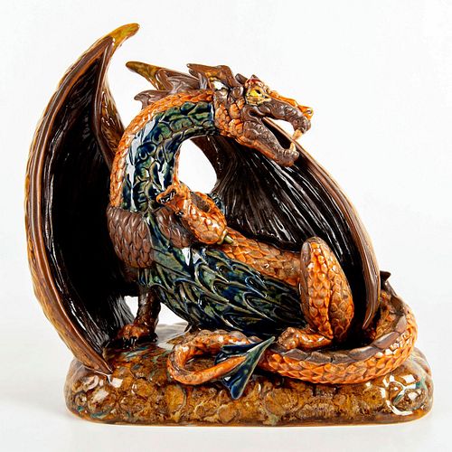ANDREW HULL POTTERY FIGURINE DRAGONExquisitely 397a53
