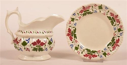 TWO PIECES OF STAFFORDSHIRE FOLIATE 39c3f0