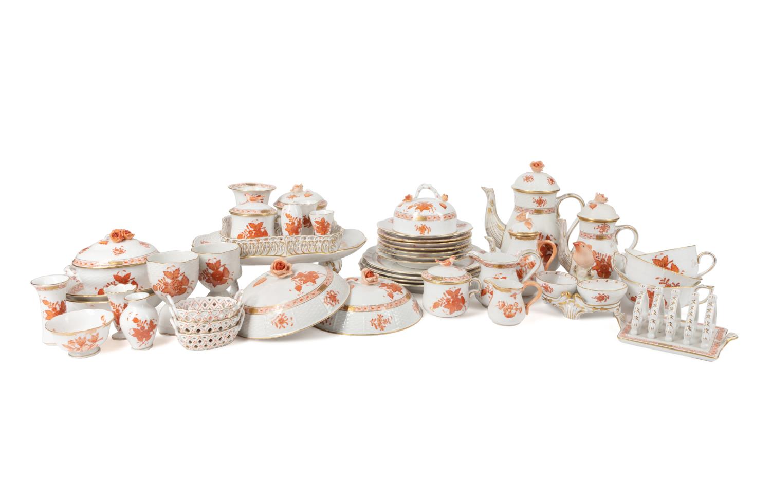 44PCS HEREND CHINESE BOUQUET  3b4081