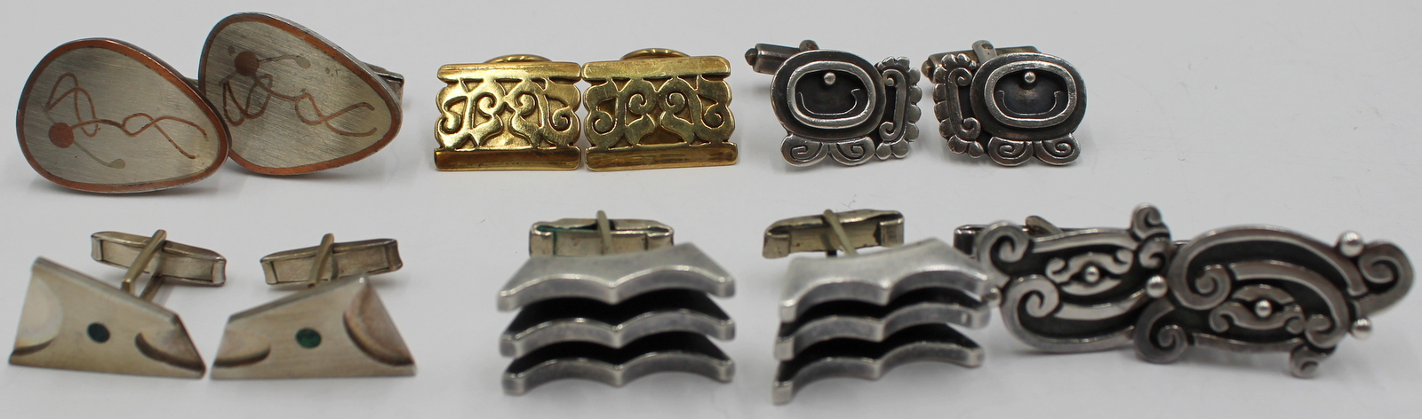 JEWELRY 6 PAIR OF MEXICAN STERLING 3bcbc3