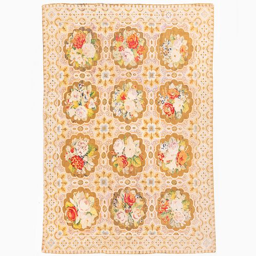 CONTINENTAL FLORAL NEEDLEWORK CARPETLined Approximately 3bb835