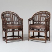 PAIR OF REGENCY BAMBOO AND   3bd5c3