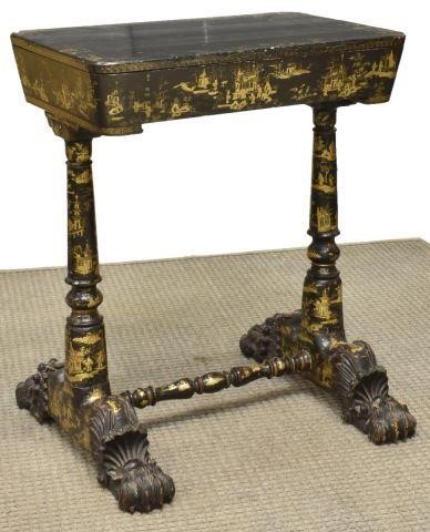 CHINESE EXPORT LACQUERED CHINOISERIE 3c1885