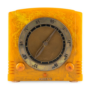 A Kadette Clockette K25 Radio
1937
having