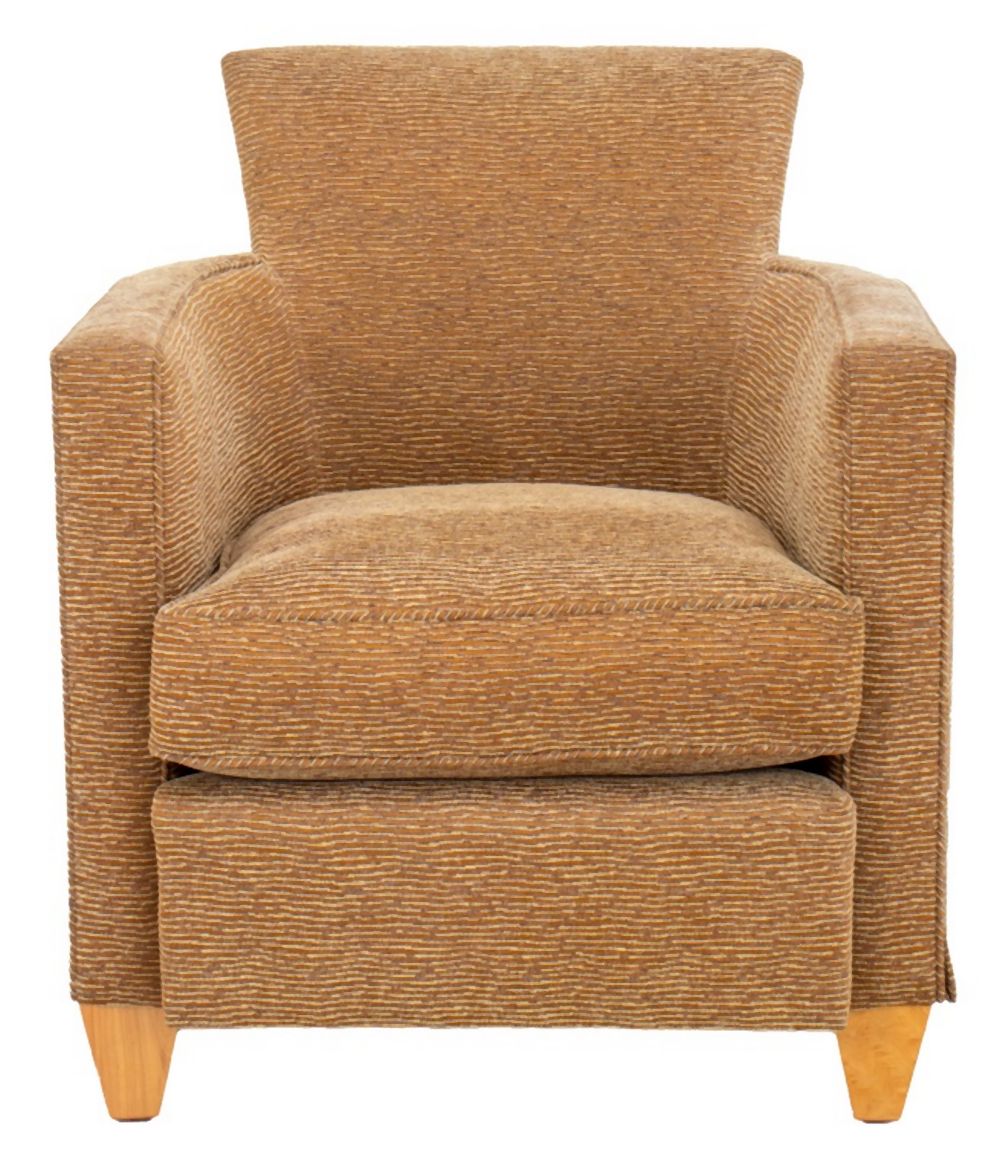 UPHOLSTERED ARM CHAIR, 20TH C Upholstered
