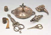 SILVER ITEMS TO INCLUDE: WHISTLE,